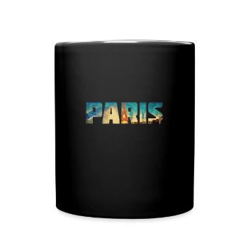 Frankreich Paris Franzose Französisch - Tasse einfarbig - Schwarz - Vorne