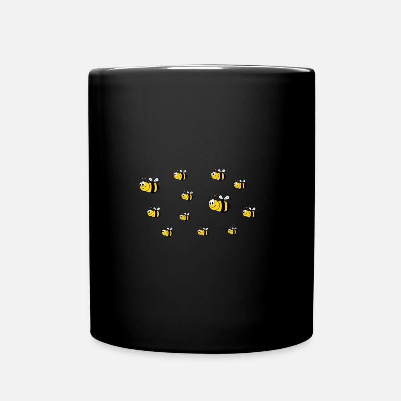 Bienenschwarm - Tasse einfarbig - Schwarz