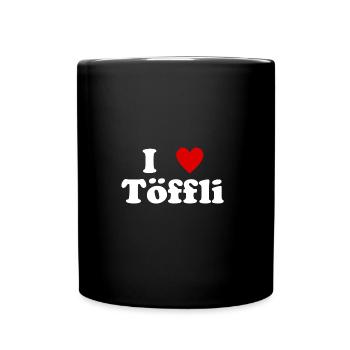 I Love Töffli - Tasse einfarbig - Schwarz - Vorne