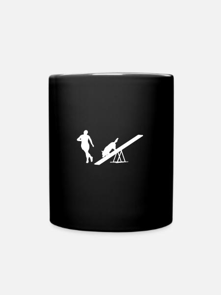 Agility Hundesport - Tasse einfarbig - Schwarz