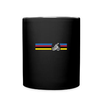 cyclisme shirt fan de cyclisme - Mug uni - noir - Devant