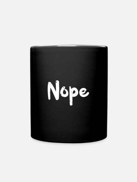 Nope - Chiens - Mug uni - noir
