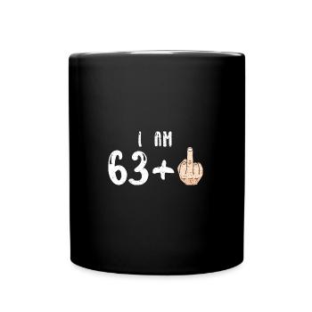 J’ai 63 ans + 1 - 64e anniversaire - Mug uni - noir - Devant