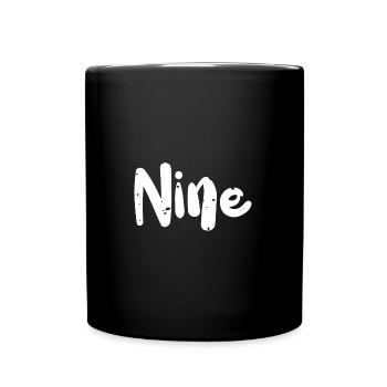 Nine - Birthday - Full Colour Mug - black - Front