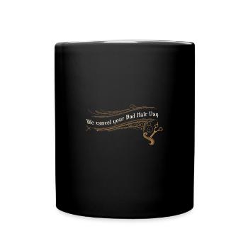Bad Hair Day - Tasse einfarbig - Schwarz - Vorne