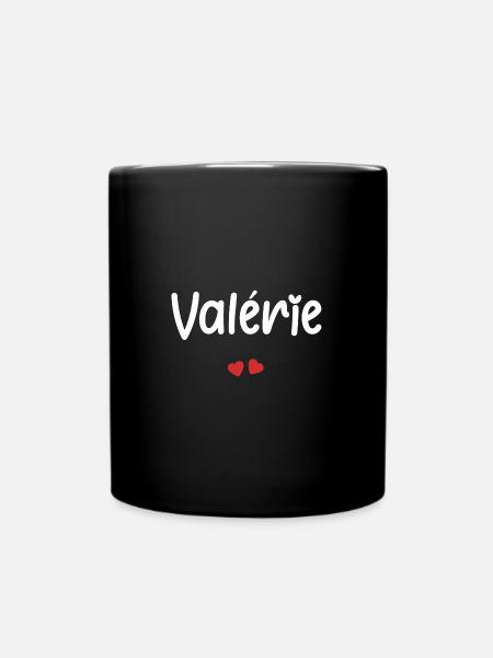 Valérie - Mug uni - noir