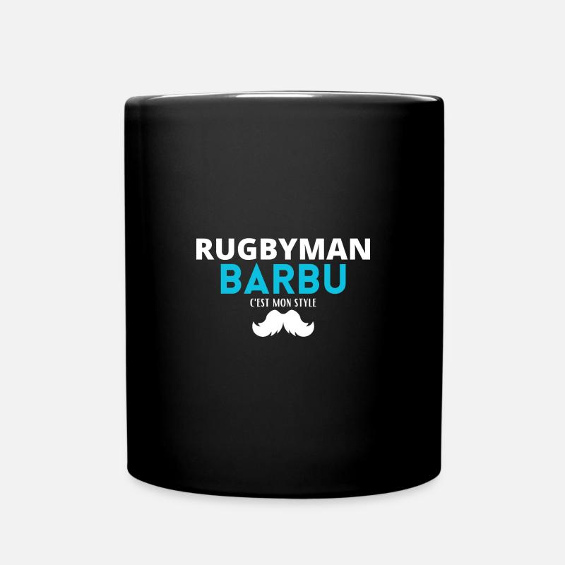 RUGBYMAN Barbu, c'est mon stile - Mug uni - noir