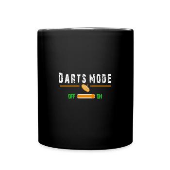 Darts mode on - Full Colour Mug - black - Front