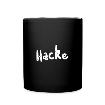 Hacke - Drinking - Tasse einfarbig - Schwarz - Vorne
