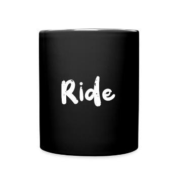 Balade - Moto - Mug uni - noir - Devant