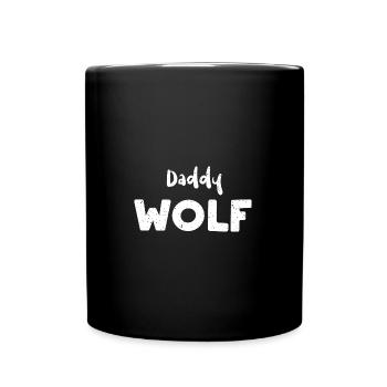 Papa Loup - Loup - Mug uni - noir - Devant