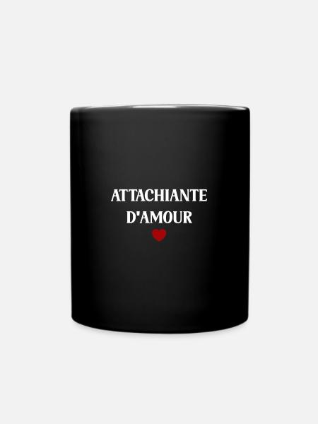 attachiante d'amour - Mug uni - noir