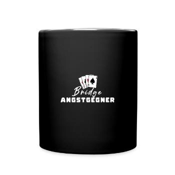 Bridge Angstgegner - Tasse einfarbig - Schwarz - Vorne