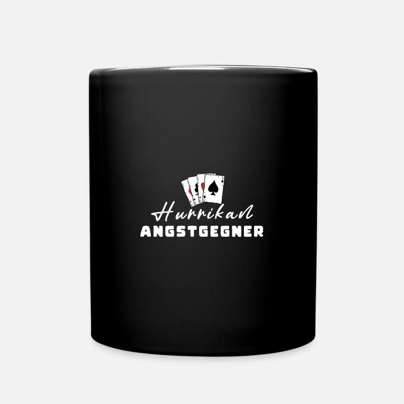 Hurrikan Angstgegner - Tasse einfarbig - Schwarz
