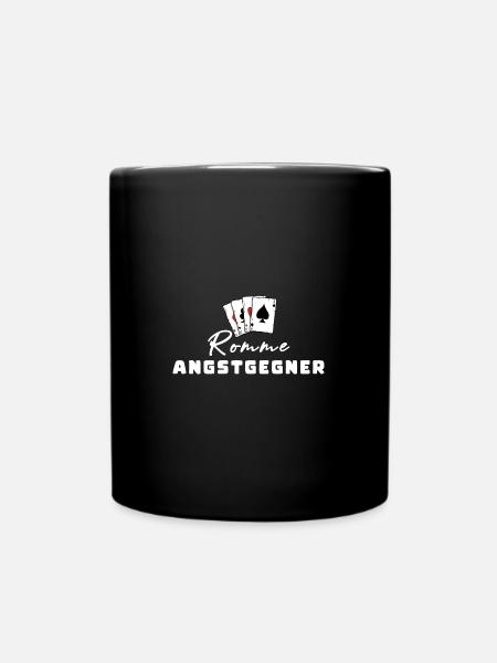 Romme Angstgegner - Tasse einfarbig - Schwarz
