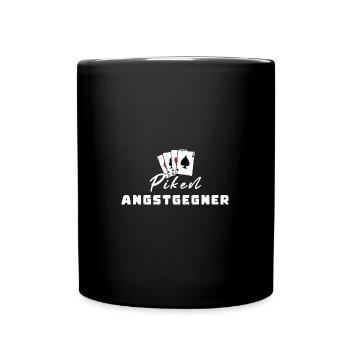Piken Angstgegner - Tasse einfarbig - Schwarz - Vorne