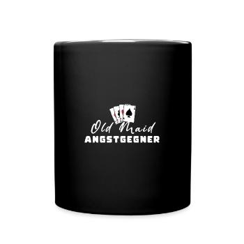 Vieille femme de ménage peur adversaire - Mug uni - noir - Devant