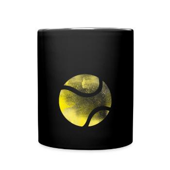 Tennisball - Tasse einfarbig - Schwarz - Vorne
