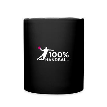 Idée cadeau pour l'équipe sportive de handball à 100% - Mug uni - noir - Devant