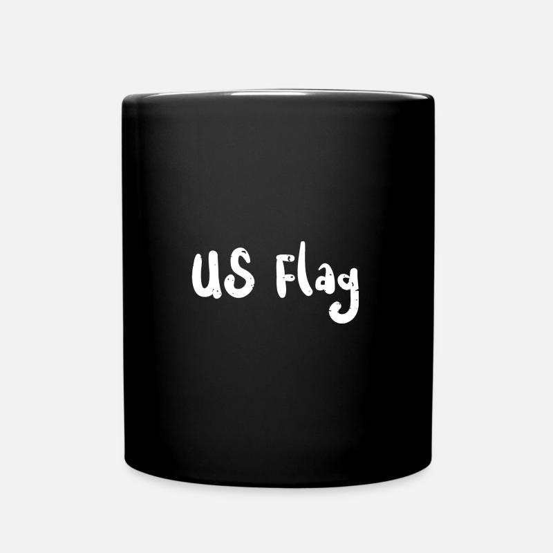 US Flag - US Flag - Full Colour Mug - black