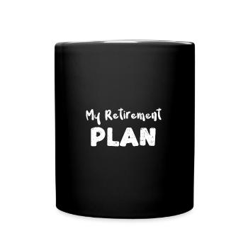 Mon plan de retraite - Guitare - Mug uni - noir - Devant