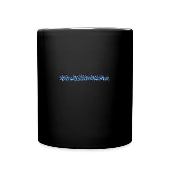 floor line stroke crystals crystal - Full Colour Mug - black - Front