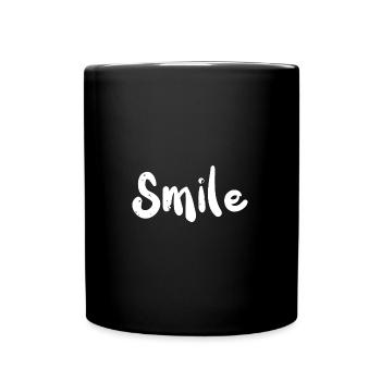 Smile - Photography - Tasse einfarbig - Schwarz - Vorne