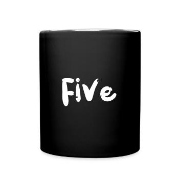 Five - Birthday - Tasse einfarbig - Schwarz - Vorne