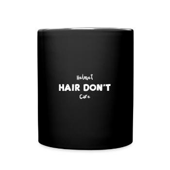 Helmet Hair Don't Care - Horse - Tasse einfarbig - Schwarz - Vorne