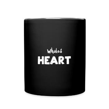 Whales Heart - Fishing - Full Colour Mug - black - Front