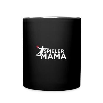Spieler Mama Handball Verein Hart Halle Geschenk - Tasse einfarbig - Schwarz - Vorne