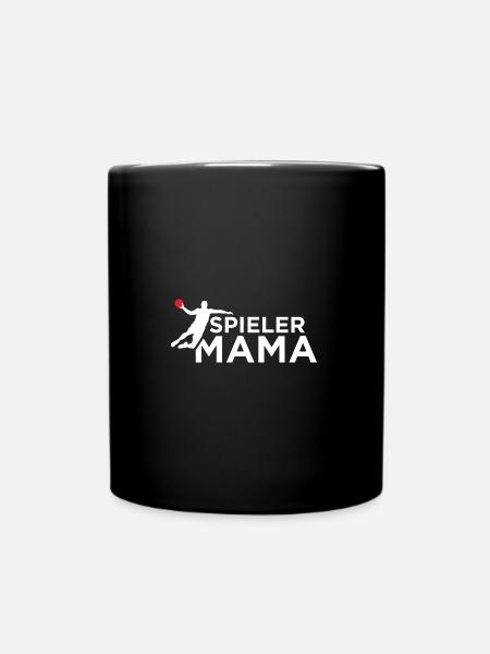 Spieler Mama Handball Verein Hart Halle Geschenk - Tasse einfarbig - Schwarz