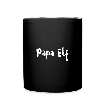 Papa Elf - Famille de Noël - Mug uni - noir - Devant