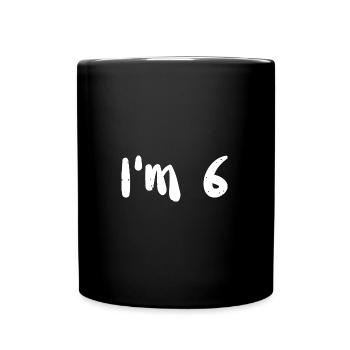 J’ai 6 ans - Anniversaire - Mug uni - noir - Devant