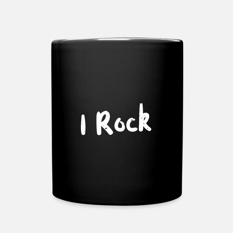 I Rock - Music - Tasse einfarbig - Schwarz