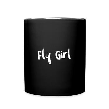 Fly Girl - Water Sports - Tasse einfarbig - Schwarz - Vorne