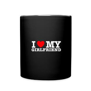 I Love My Girlfriend - Mug uni - noir - Devant