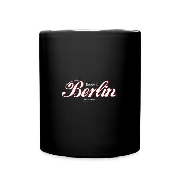 Enjoy Berlin - Tasse einfarbig - Schwarz - Vorne