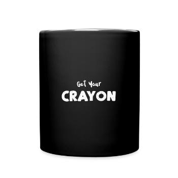 Get Your Crayon - Full Colour Mug - black - Front