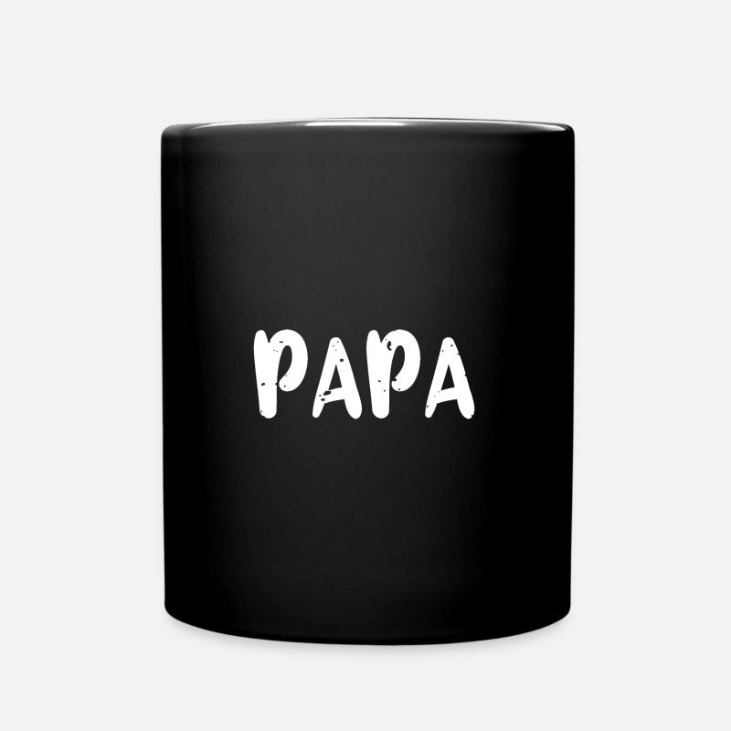 PAPA - Papa - Tasse einfarbig - Schwarz