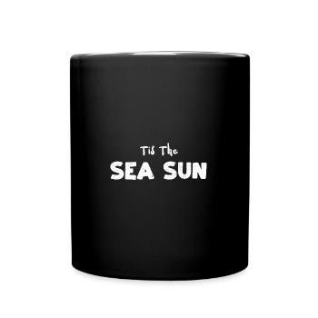 Tis Le Soleil de la Mer - Flamant Rose - Mug uni - noir - Devant