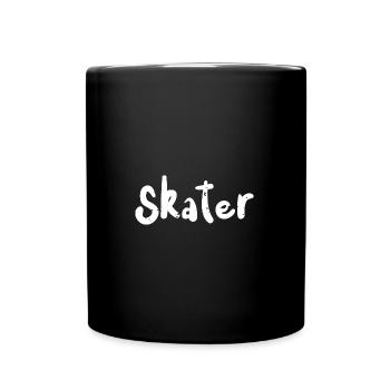 Skater - Skateboard - Full Colour Mug - black - Front