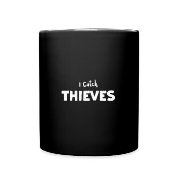 J’attrape les voleurs - Softball - Mug uni - noir - Devant