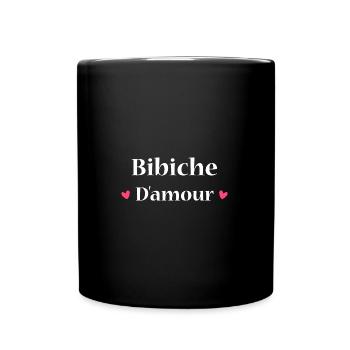 bibiche d'amour - Mug uni - noir - Devant