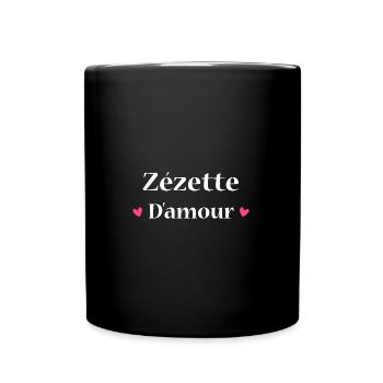 zezette d'amour - Mug uni - noir - Devant