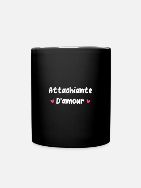 attachiante d'amour - Mug uni - noir