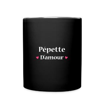 pépette d'amour - Mug uni - noir - Devant
