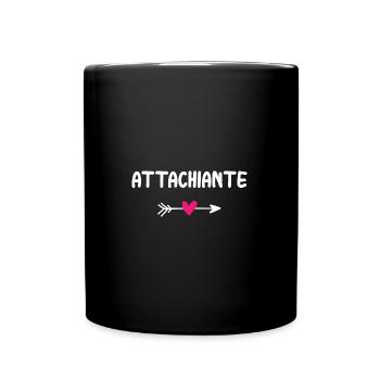 attachiante - Mug uni - noir - Devant