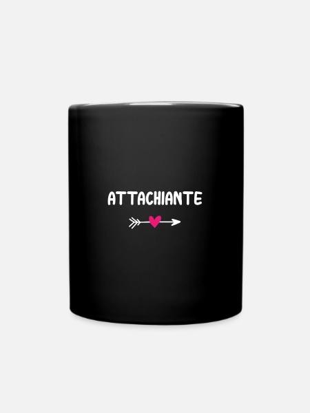 attachiante - Mug uni - noir