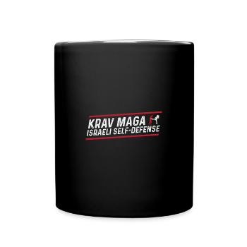 Krav Maga Israeli Self Defense - Tasse einfarbig - Schwarz - Vorne